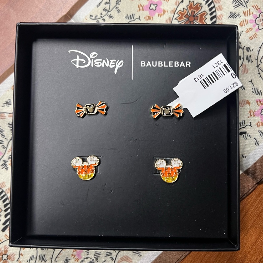 Disney BaubleBar Mickey Halloween Earrings Set